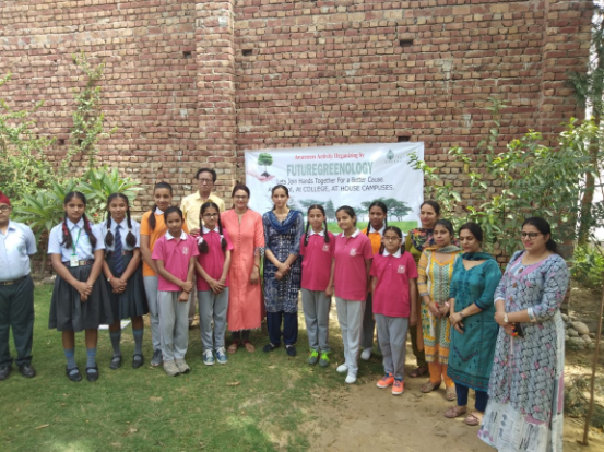 Environment Awareness Drive in Golden Earth Global School (planted 20 plants)